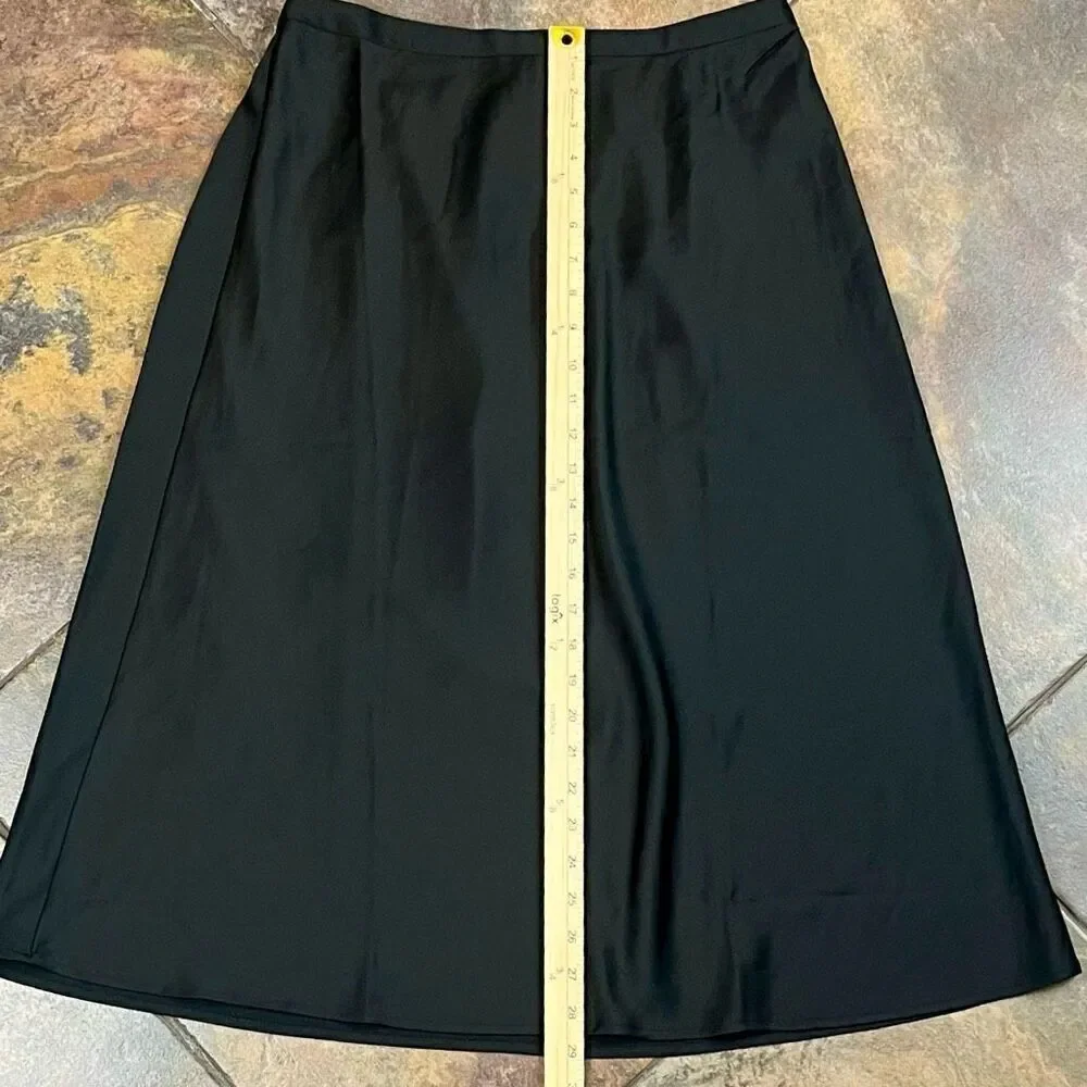 New! NWT J. Crew Women’s Full MIDI Black Skirt Medium